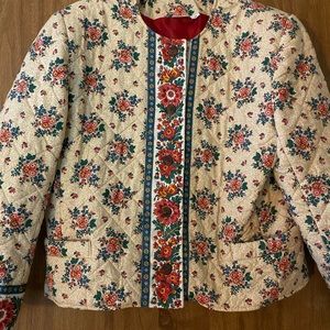 Vintage Quilted Vera Bradley Jacket💐♥️80’s
